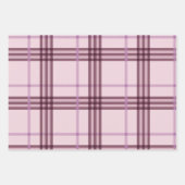 Tartan Pattern Blue Pink Green Weihnachtsgeschenk Geschenkpapier Set (Vorderseite)