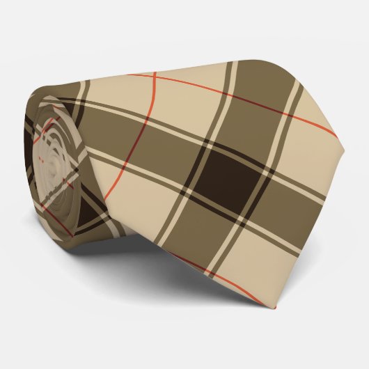 Tartan Pattern Krawatte (Gerollt)