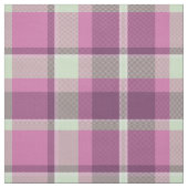 Tartan Pattern Plum und Soft Green ID210 Stoff (Muster)