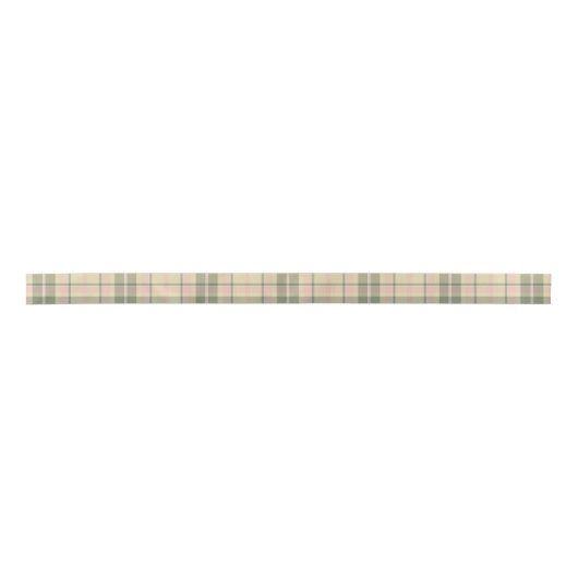 Tartan Pattern Soft Green und Pink ID210 Satinband (Vorderseite)