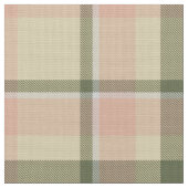 Tartan Pattern Soft Sage and Rose Pink ID210 Stoff (Nahaufnahme)