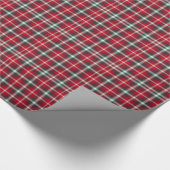 Tartan Pattern Weihnachten Kariert Geschenkpapier (Ecke)