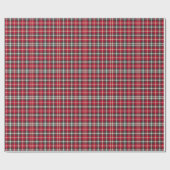 Tartan Pattern Weihnachten Kariert Geschenkpapier (Flach)