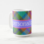 Tartan personalisiert kaffeetasse (Vorderseite Links)