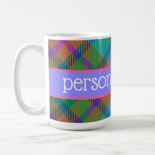 Tartan personalisiert kaffeetasse (Links)
