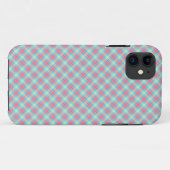 Tartan Pink Yellow Blue Case-Mate iPhone Hülle (Rückseite (Horizontal))