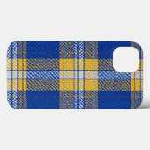 Tartan Plaid Blue and Yellow iPhone / iPad case (Rückseite (Horizontal))