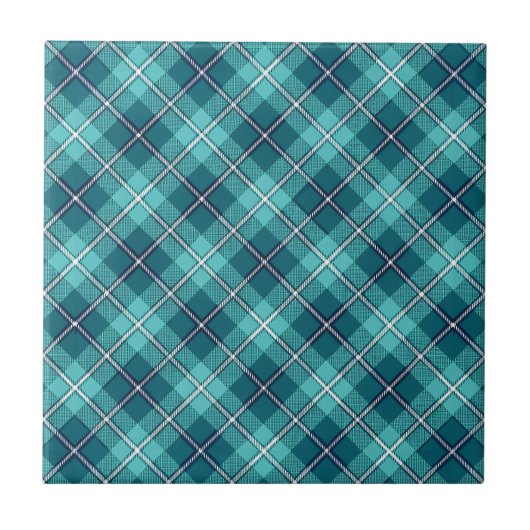 Tartan Plaid Ceramic Tile Fliese (Vorderseite)