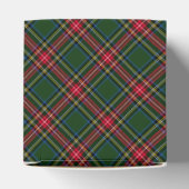 Tartan Plaid Christmas Bear Birthday Favor Box Geschenkschachtel (Oben)