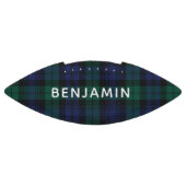 Tartan Plaid Classic Rustic Grün Custom Football (Panel)