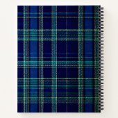 Tartan plaid notebook notizblock (Rückseite)