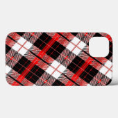 Tartan Plaid Red and Black iPhone / iPad case (Rückseite (Horizontal))