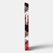 Tartan Plaid Red and Black iPhone / iPad case (Rückseite / Links)