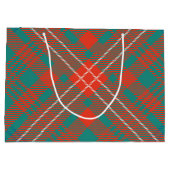 Tartan Plaid Rustic Classic Wilson Große Geschenktüte (Rückseite)