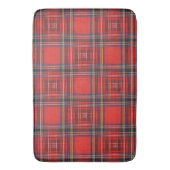 Tartan-Plaidermuster rotes Royal-Gewebe Badematte (Vorderseite Vertikal)
