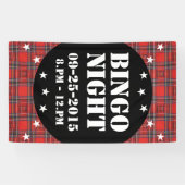 Tartan-Plaidermuster rotes Royal-Gewebe Banner (Horizontal)