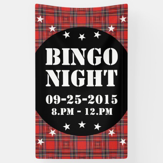 Tartan-Plaidermuster rotes Royal-Gewebe Banner (Vertikal)