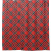 Tartan-Plaidermuster rotes Royal-Gewebe Duschvorhang (Vorderseite)