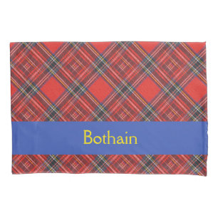 Tartan-Plaidermuster rotes Royal-Gewebe Kissenbezug