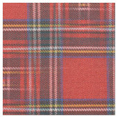 Tartan-Plaidermuster rotes Royal-Gewebe Stoff (Nahaufnahme)