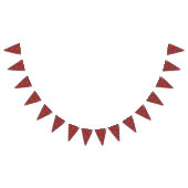 Tartan-Plaidmuster - traditionelles rotes Gewebe Wimpelkette (Alle)