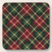 Tartan Plain Festive Hartplastik-Untersetzer-Set Getränkeuntersetzer (Vorderseite)