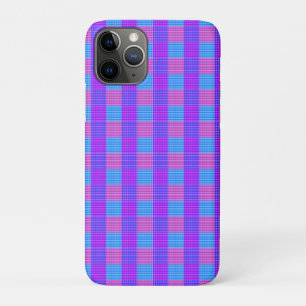 Tartan Print, lila, rosa und blau, Bubblegum, Case-Mate iPhone Hülle