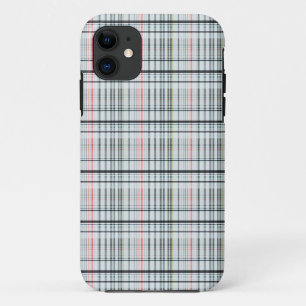 Tartan-Print, weiß geprüft, Case-Mate iPhone Hülle