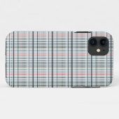 Tartan-Print, weiß geprüft, Case-Mate iPhone Hülle (Rückseite (Horizontal))