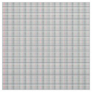 Tartan-Print, weiß geprüft, Stoff