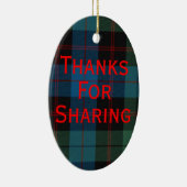 Tartan-Programm-Verzierung Keramikornament (Rechts)