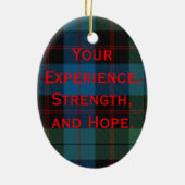 Tartan-Programm-Verzierung Keramikornament (Hinten)