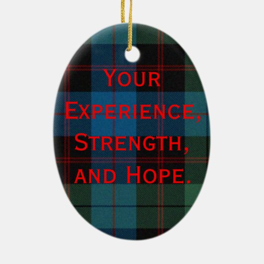 Tartan-Programm-Verzierung Keramikornament (Hinten)