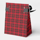Tartan Red Black Kariert Zent Gevor Box Geschenkschachtel (Rückseite)