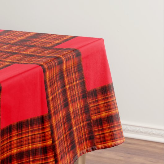 Tartan, Red Crisscross Tischdecke (Beispiel)