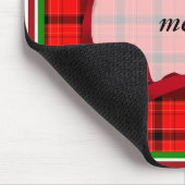 Tartan Red Kariert Christmas Background Mousepad (Ecke)