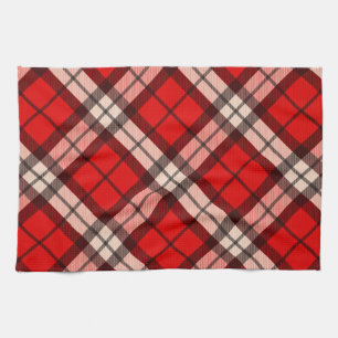 Tartan Red Kariert Kitchtuch Geschirrtuch