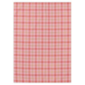 Tartan, rosa, orange, gelb, schwarz Kariert Tischdecke (Vorderseite)