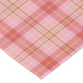 Tartan, rosa, orange, gelb, schwarz Kariert Tischdecke (Schrägansicht)
