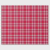 Tartan - Rot-Weiß-Schwarz Geschenkpapier (Flach)
