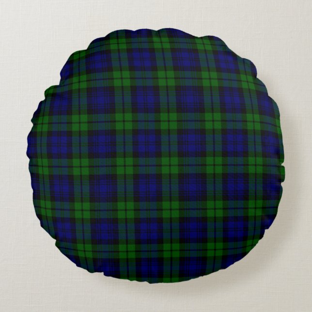 Tartan Rundes Kissen (Vorderseite)