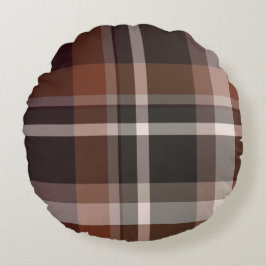 Tartan Rundes Kissen