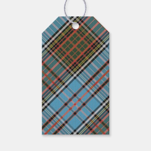Tartan Rustic Anderson Classic Plaid Geschenkanhänger (Vorderseite)