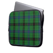 Tartan Rustic Davidson Kariert Blue Green Laptopschutzhülle (Vorderseite Links)