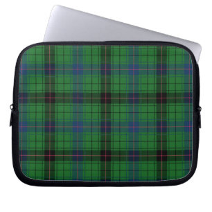 Tartan Rustic Davidson Kariert Blue Green Laptopschutzhülle