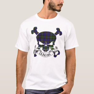 Tartan-Schädel T-Shirt