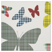 Tartan-Schmetterlings-Muster-Gewebe Stoff (Muster)