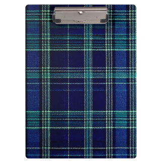 Tartan-Schreibheft Klemmbrett