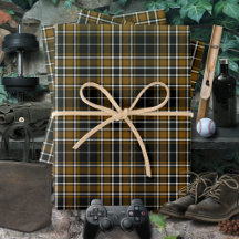 Tartan - Schwarz-Deep Honey Brown-Off White