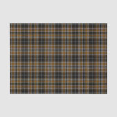 Tartan - Schwarz-Deep Honey Brown-Off White Seidenpapier (Vorderseite)